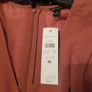 Ann Taylor lined dressy sleeveless blouse.